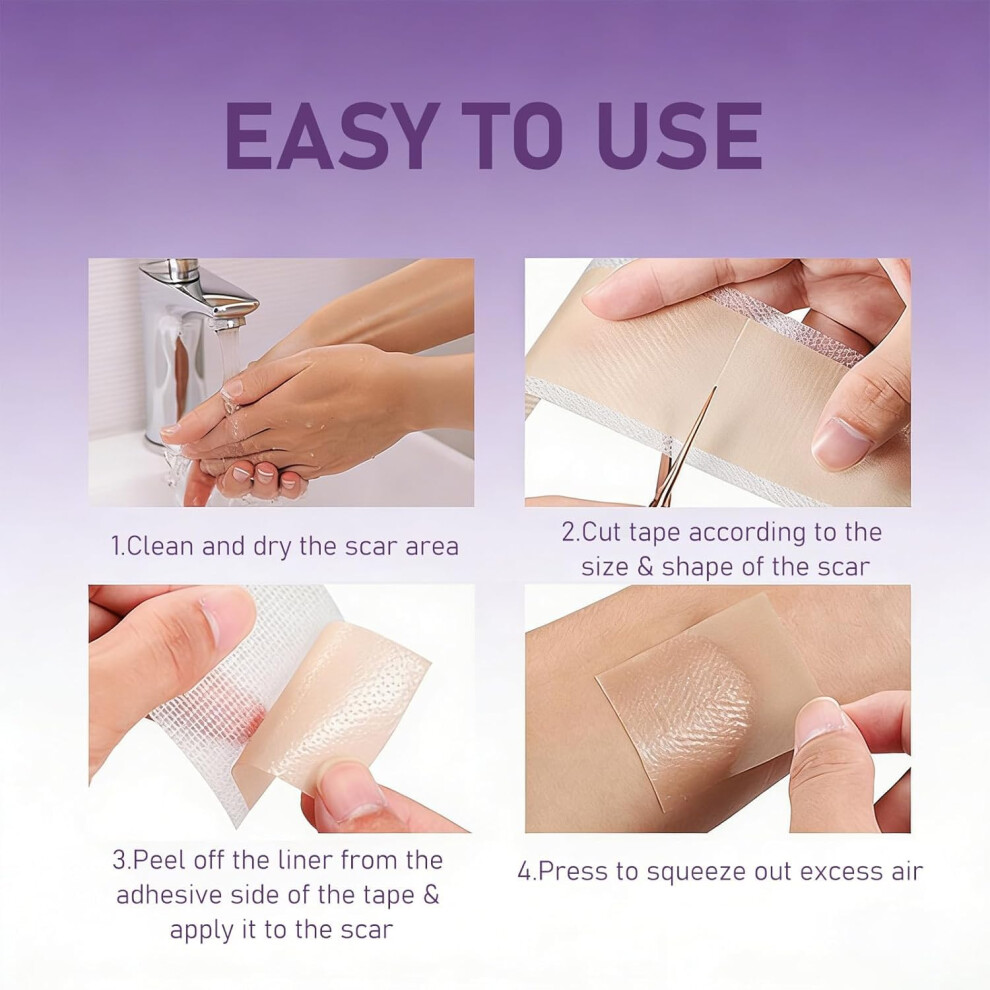 Dr.af Scarlette Collagen Tape, 1.5M Silicone Scar Tape For Wrinkles &