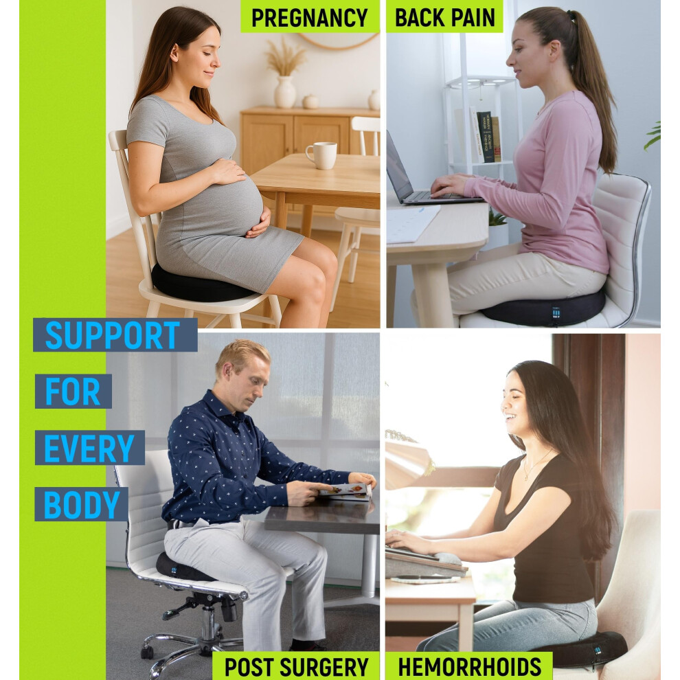 Ergonomic Innovations Donut Cushion For Coccyx Pain - Coccyx Cushion For Tailbone Pain