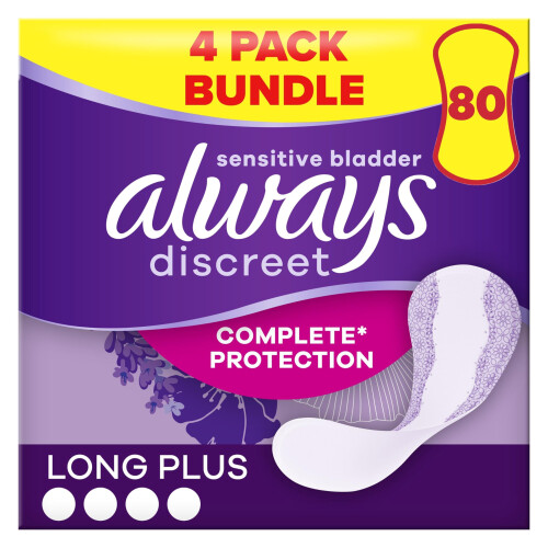 Always Discreet Plus Incontinence Liners for Sensitive Bladder - Pack