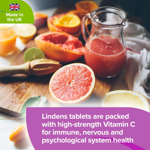 LINDENS Lindens - Vitamin C+ 1000mg Time Release, 360 Tablets - 1 a Day, UK 2