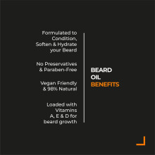 Mo Bros Beard Oil 100ml - Black Edition. Cologne Inspired. Nourishing