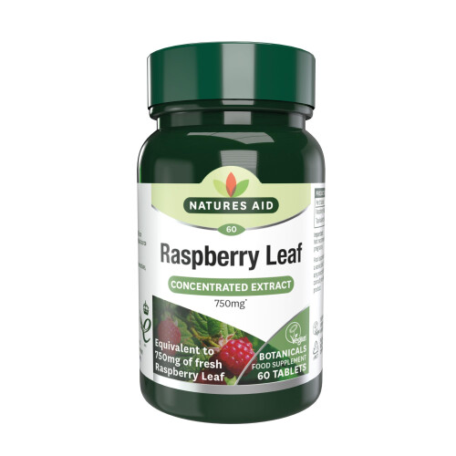 Natures Aid Natures Aid Raspberry Leaf Tablets 750mg Equivalent – High Potency