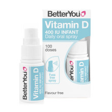 BetterYou Vitamin D 400 IU Infant Oral Spray for Babies & Kids Under