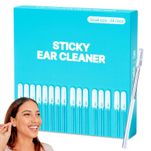 YUDANSI Reusable Ear Wax Removal, 24 PCS Self Sticky Ear Cleaner