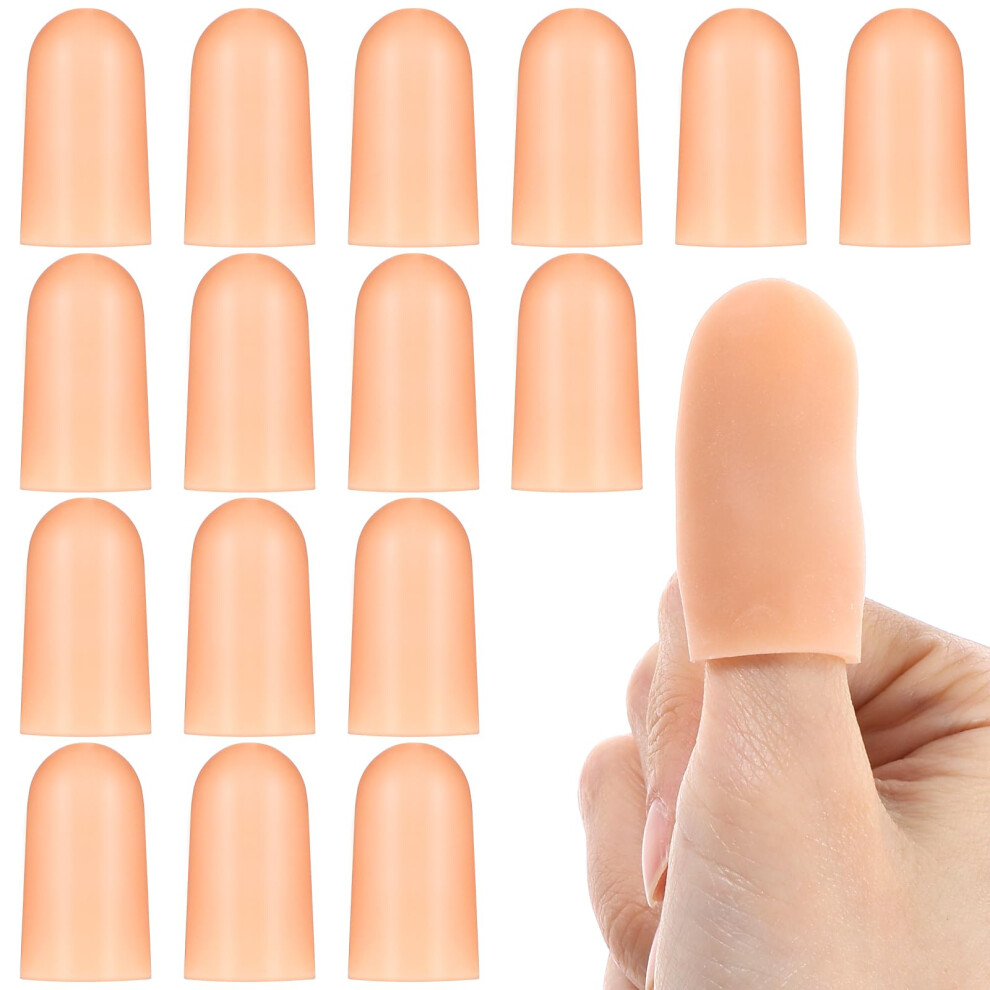 Ptwola 16Pcs Finger Cots Silicone Finger Protector Covers Waterproof