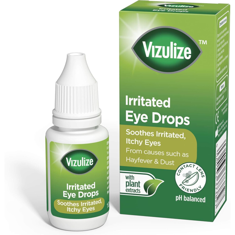 Vizulize Irritated Eye Drops, 10Ml Soothing Itchy