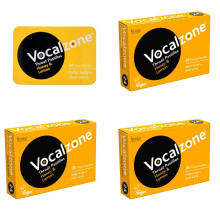 Vocalzone Throat Pastilles Honey & Lemon 3 Packs + Free tin - for
