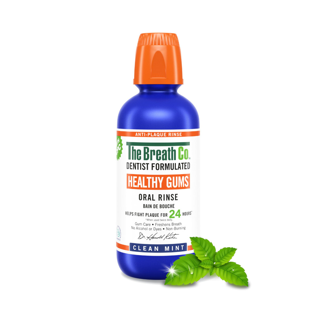 The Breath Co. Healthy Gums Mouthwash, Dentist Formulated Oral Rinse