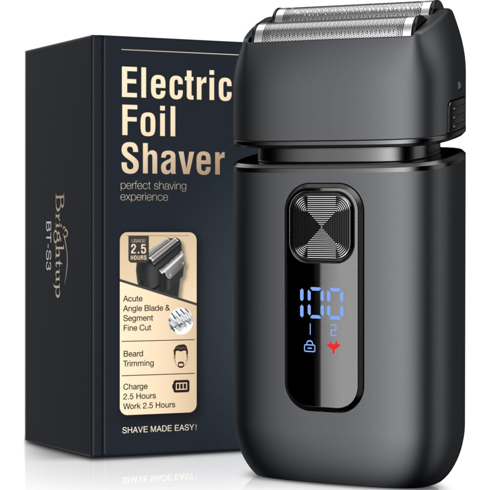 Brightup Foil Shaver, Electric Razor For Men, Upgraded Electric