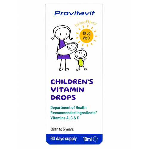 Provitavit Children's Vitamin Drops - NHS Recommended Vitamins A, C