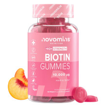Biotin Gummies - 10,000 mcg Biotin Hair Growth - 60-Day Supply - Hair