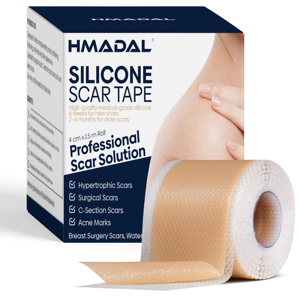 Hmadal Silicone Scar Tape Medical Grade Silicone Scar Sheets | 4Cm X 1.5M |