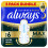 Always Always Ultra Sanitary Towels Secure Ultimate Night (Size 6) with 1