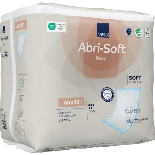 ABENA Abri-Soft Basic Disposable Underpad 60 x 90 cm 1700 ml Pack of 1