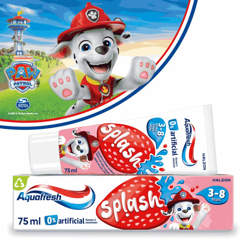 Aquafresh Paw Patrol Splash Toothpaste 3-8 years, Kids toothpaste, 2