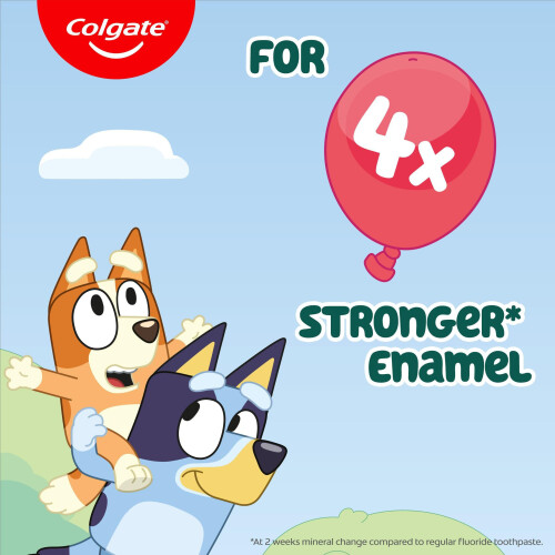 Colgate Colgate Kids Bluey Mint-Flavoured Fluoride Toothpaste 3+ Years 50ml x 2