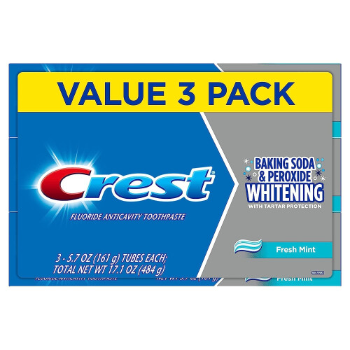 Crest Crest Cavity and Tartar Protection Toothpaste, Whitening Baking Soda