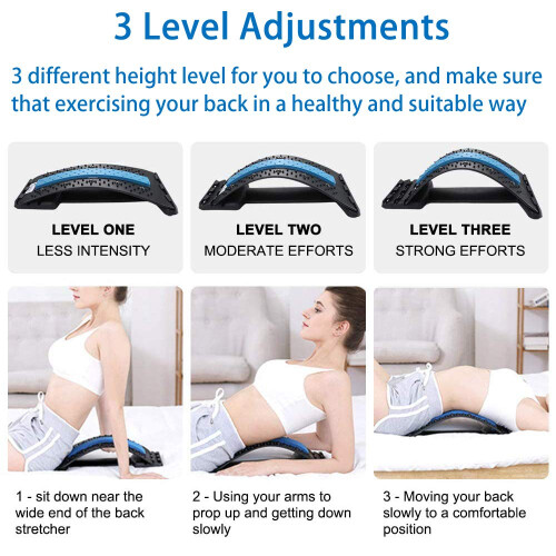 Back Stretcher for Back Pain Relief and Relaxation, Adjustable 2