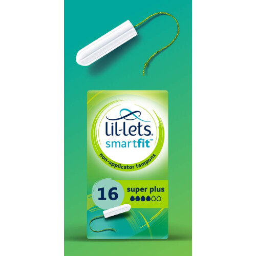 Lil-Lets Lil-Lets Non-Applicator Super Plus Tampons, 16 Count (Pack of 1), For 1