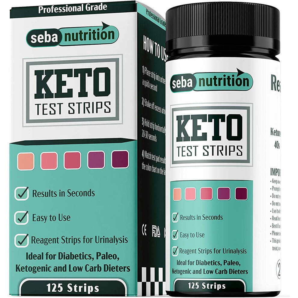 Seba Nutrition - Keto Urine Test Strips - Urinalysis Test Sticks