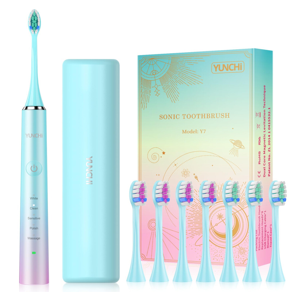 Yunchi Electric Toothbrushes For Adults And Kids, Usb-C Rechargeable
