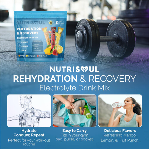 Rapid Rehydration Electrolyte Powder | 30 Sachets | Vitamins C, B1, 1