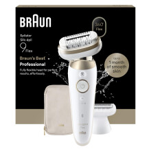 Braun Silk·épil 9 Flex, Epilator with 360 Flexible Head for Easy