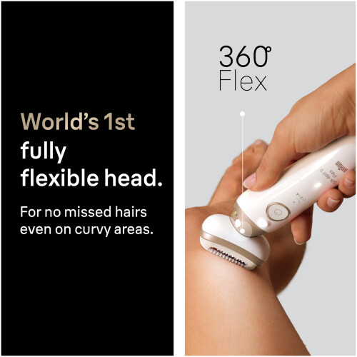 Braun Braun Silk·épil 9 Flex, Epilator with 360 Flexible Head for Easy 2