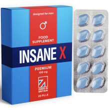 20 INSANE X Premium - Extra Strong Pills for Men UK - Natural