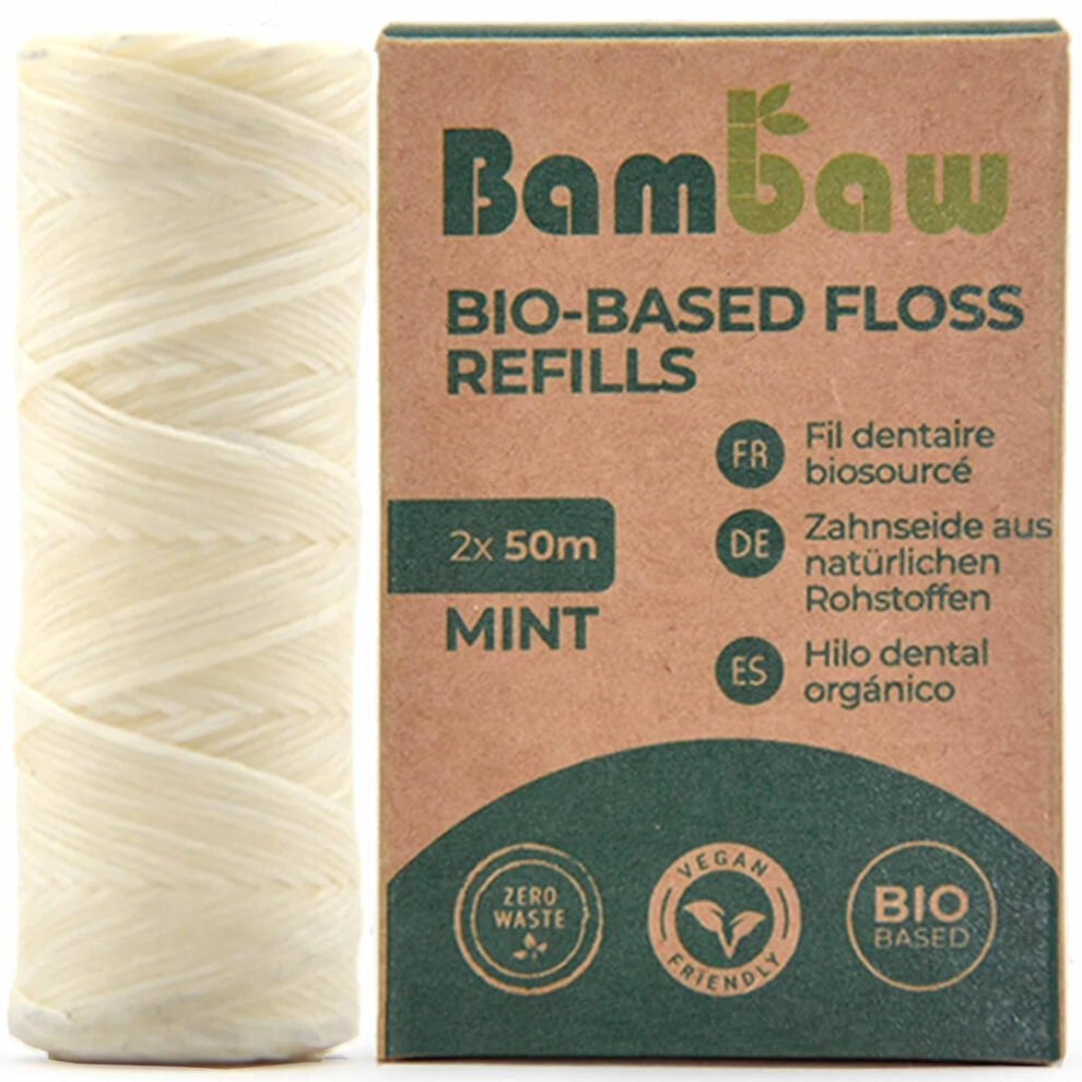 Bambaw Dental Floss | Mint Green Floss | Candelilla Wax | Zero Waste