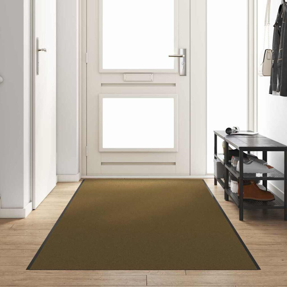 Vidaxl Doormat Brown And Black 120 X 400 Cm 100% Polyamide