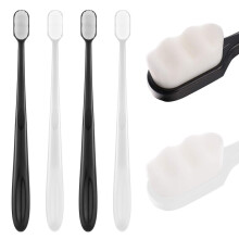 metagio 4 Packs Soft Bristle Toothbrush Micro Nano Manual Toothbrush,
