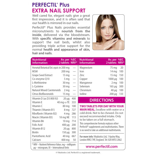 Perfectil Nails Beauty Supplement for Nails - Includes Selenium, 2