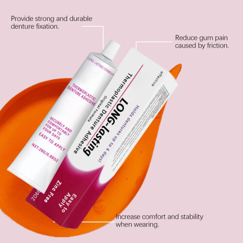 Thermoplastic Denture Adhesive,Denture Adhesive,Comfortable Non-Glue 2
