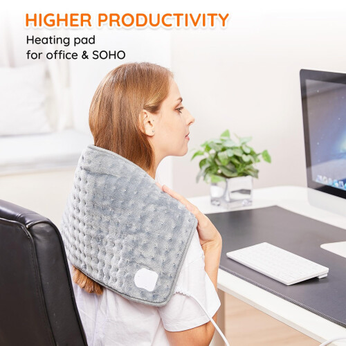 Electric Heating Pad for Back Neck Shoulders, Heat Pad with Auto Shut 1