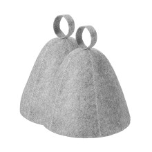 2PCS Sauna Hat,Ergonomi Felted Sauna Cap for Women and Men,Steam Bath