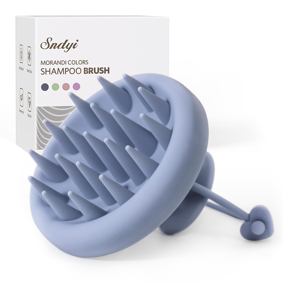 Sndyi Silicone Scalp Massager Shampoo Brush, Scalp Brush For Hair
