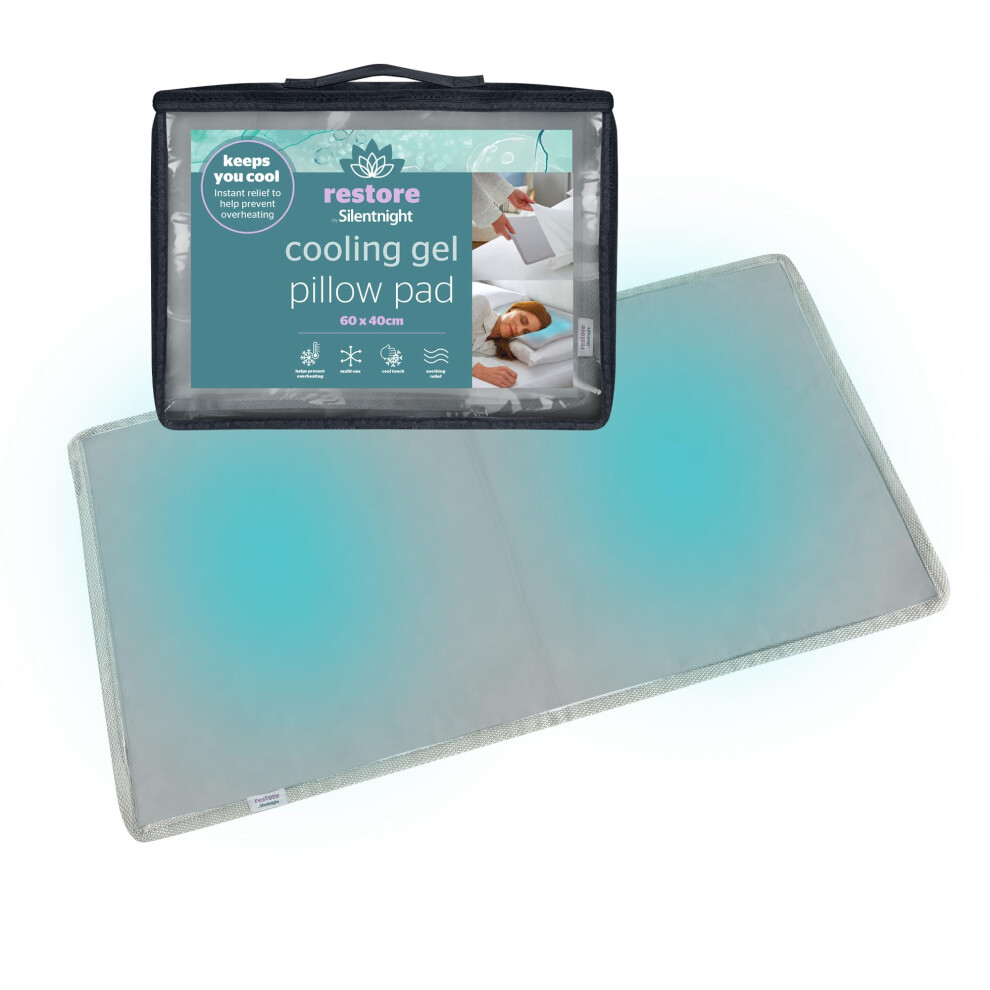 Silentnight Restore Cooling Pillow Pad - Cooling Mat Gel Pillow