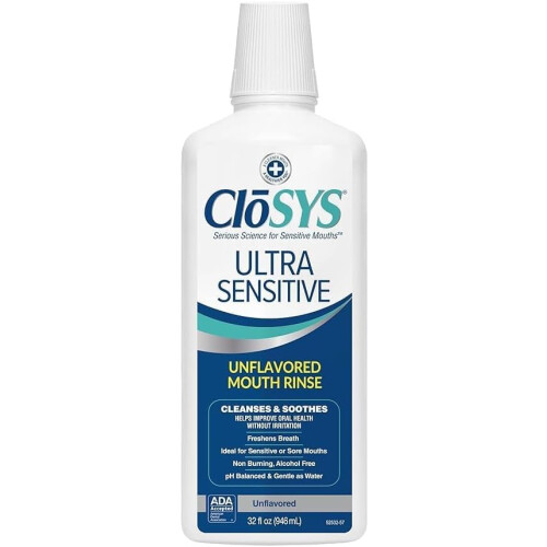 Closys Mouthwash, Unflavored, 32