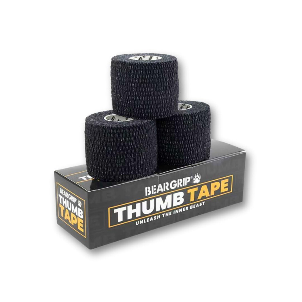 Bear Grip 3 Rolls Weightlifting Thumb Tape Â Finger & Grip Tape For