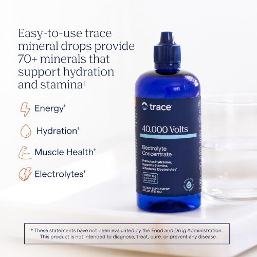 Trace Minerals 40,000 Volts - Supports Hydration, Energy, Muscles, 1
