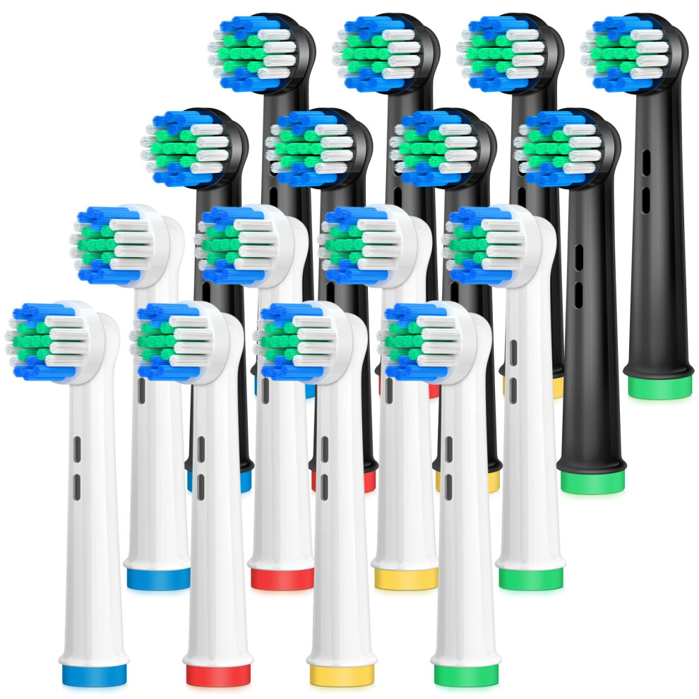Anjocare Replacement Brush Heads For Oral B, 16 Pack Electric