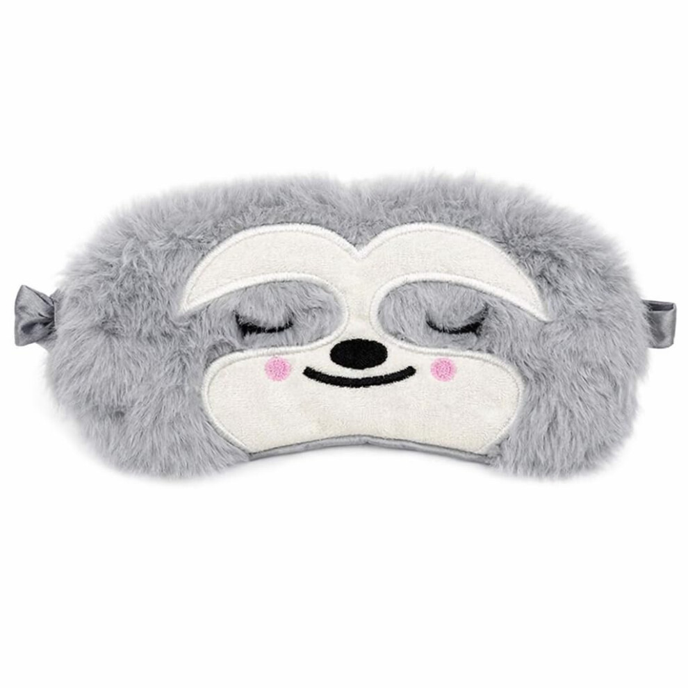 Admygo Blackout Sleep Masks, Soft Plush Eye Mask, Cute Sloth Animal Sleeping