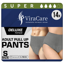 42 x Grey Incontinence Pants Women & Men | Super Pull Up Pants |