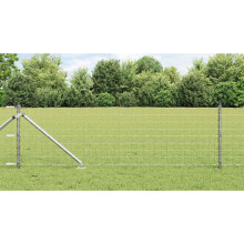 vidaXL Welded Wire Fence with Spikes 25 x 0.6 m (W x H)