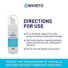 INVIRTU Alcohol Free Hand Sanitiser Foam 50ml – Non-Scented Hand Foam