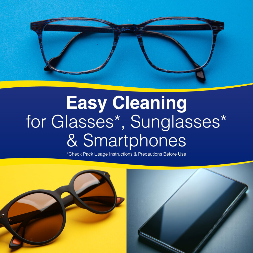 Clearwipe Lens Cleaner 6X Pack Of 20 Lens Wipes, Biodegradable Wipe,