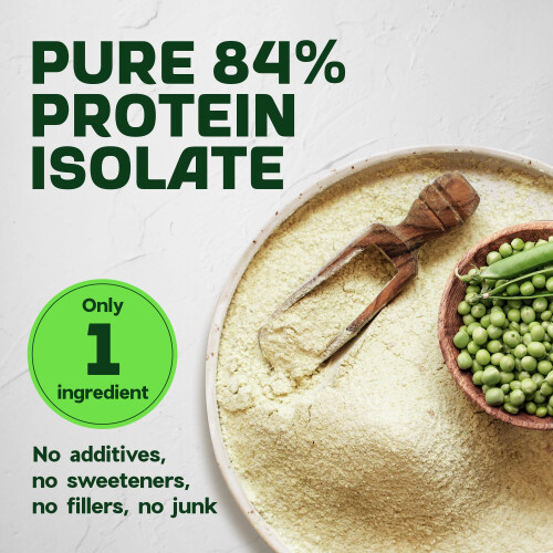 Pea Protein Isolate Powder 1 kg – 40 Servings, High Protein 84% – 1