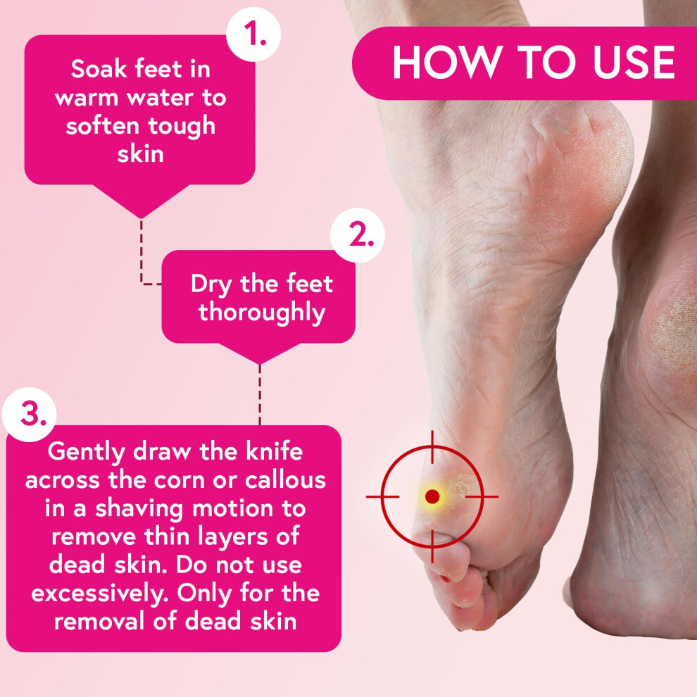 Carnation Footcare Carnation Corn & Callous Safety Remover For Immediate Removal Of