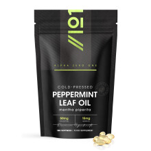 Cold-Pressed Peppermint Oil 50mg - 15mg Menthol – 180 Softgels - Fast